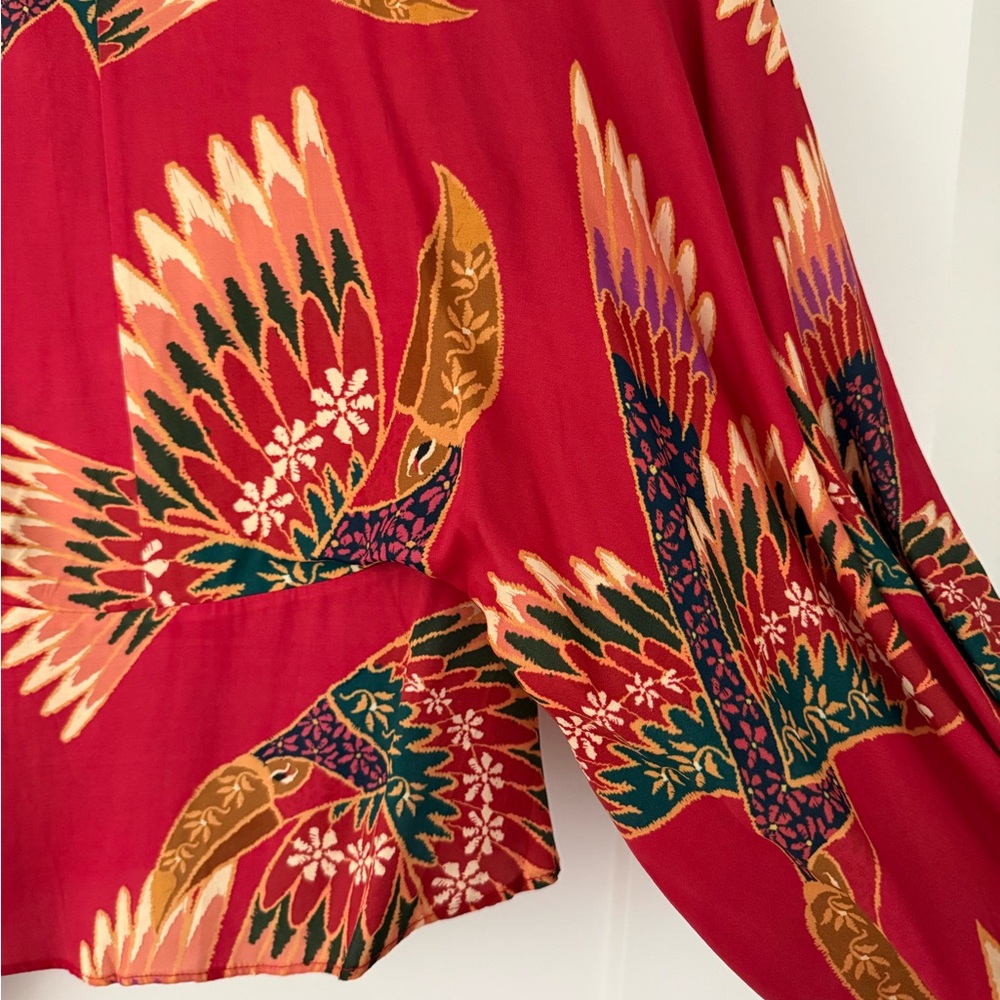 Farm Rio Red Blouse - Picture 4 of 8